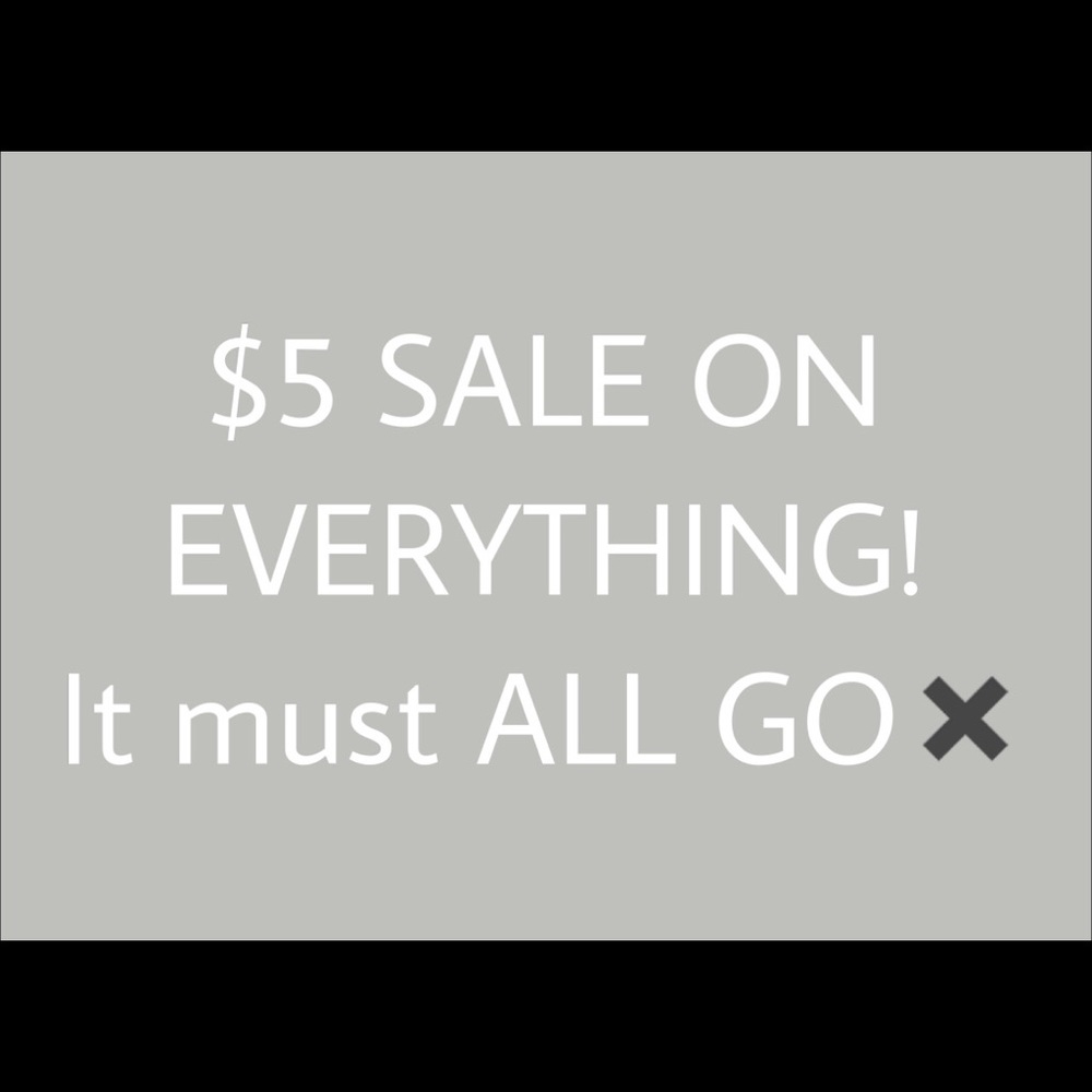 $5 dollar sale!!